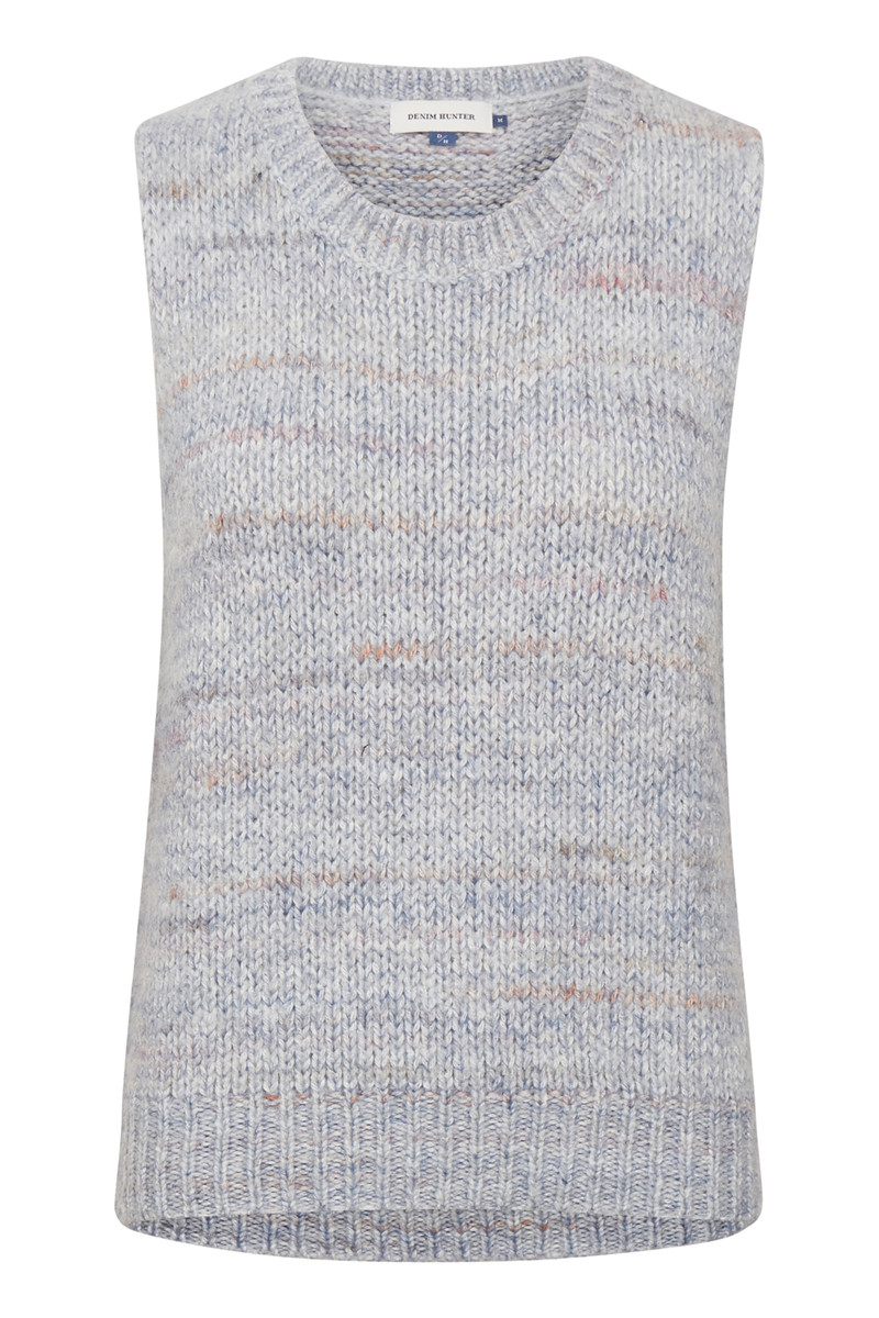 DENIM HUNTER DHPAILY KNIT VEST 10703184 100683 (Light Blue Melange, XS)