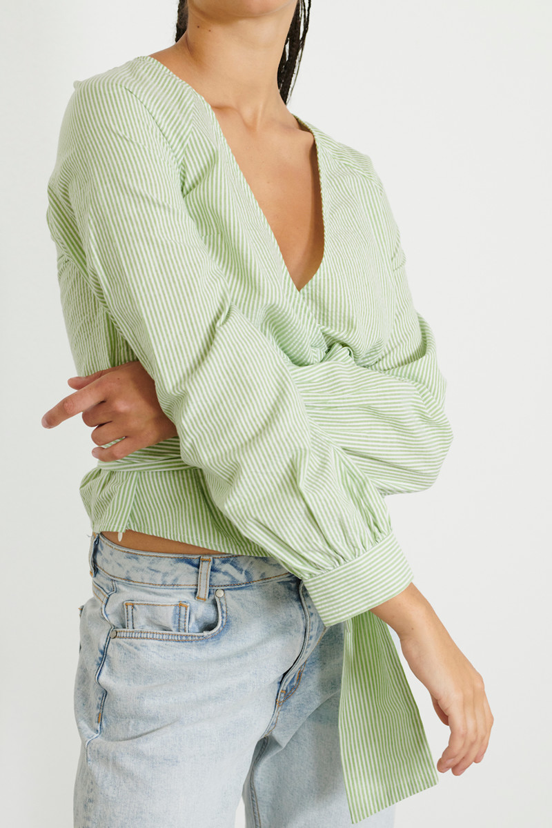 Freja Blouse JELLY GREEN 42