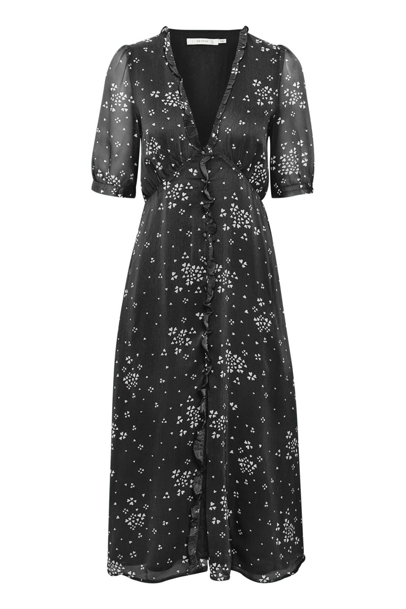 GESTUZ CINDYGZ DRESS 10903420 (Black Clover Hart 90606, 34)