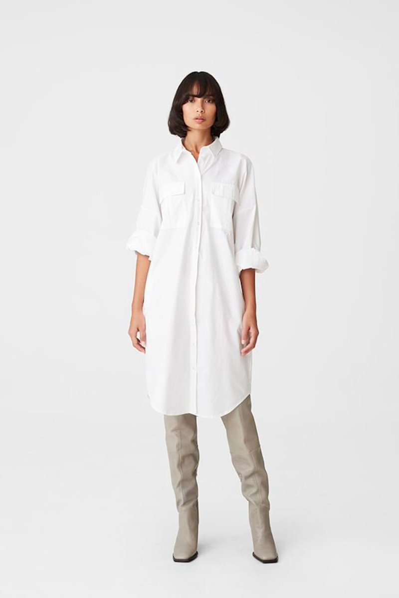 GESTUZ HALIO DRESS 10905242 110601 (Bright White, 36)