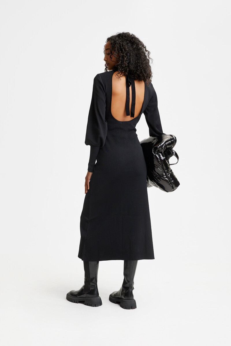 GESTUZ MONAGZ LONG DRESS 10906395 100017 (Black, L)