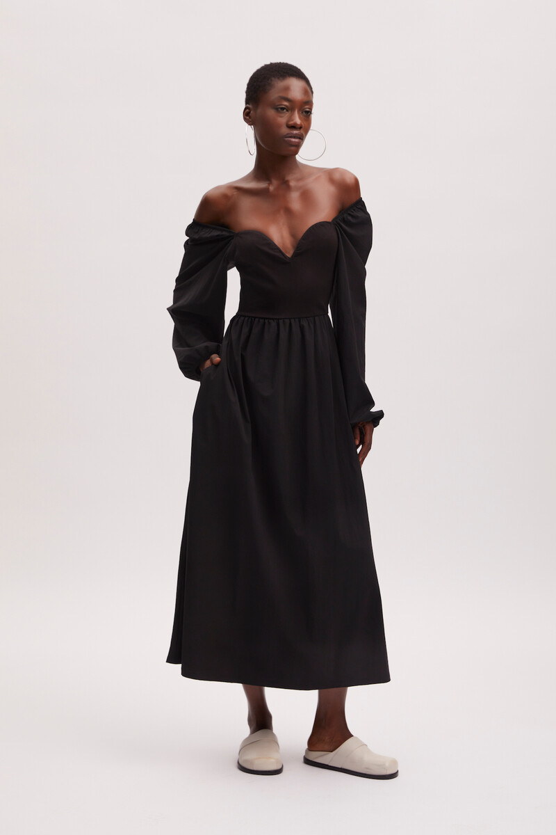 GESTUZ MIST DRESS 10906893 100017 (Black, XL)