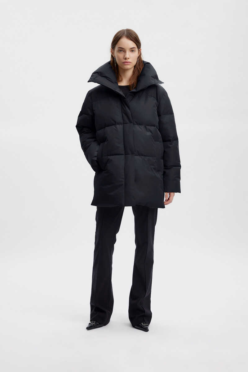 Gestuz Gaiagz Puffer Jakke, Farve: Sort, Størrelse: 36, Dame