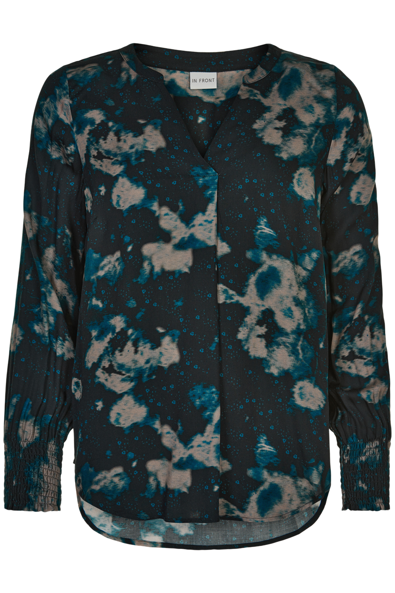 IN FRONT NICOLA BLOUSE 14758 999 (Black 999, M)