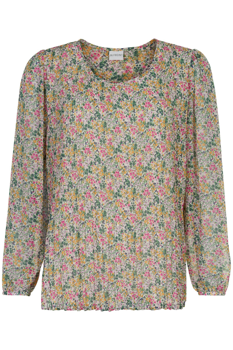 IN FRONT FLASH PLISSE BLOUSE 14906 000 (Multicolour 000, S)