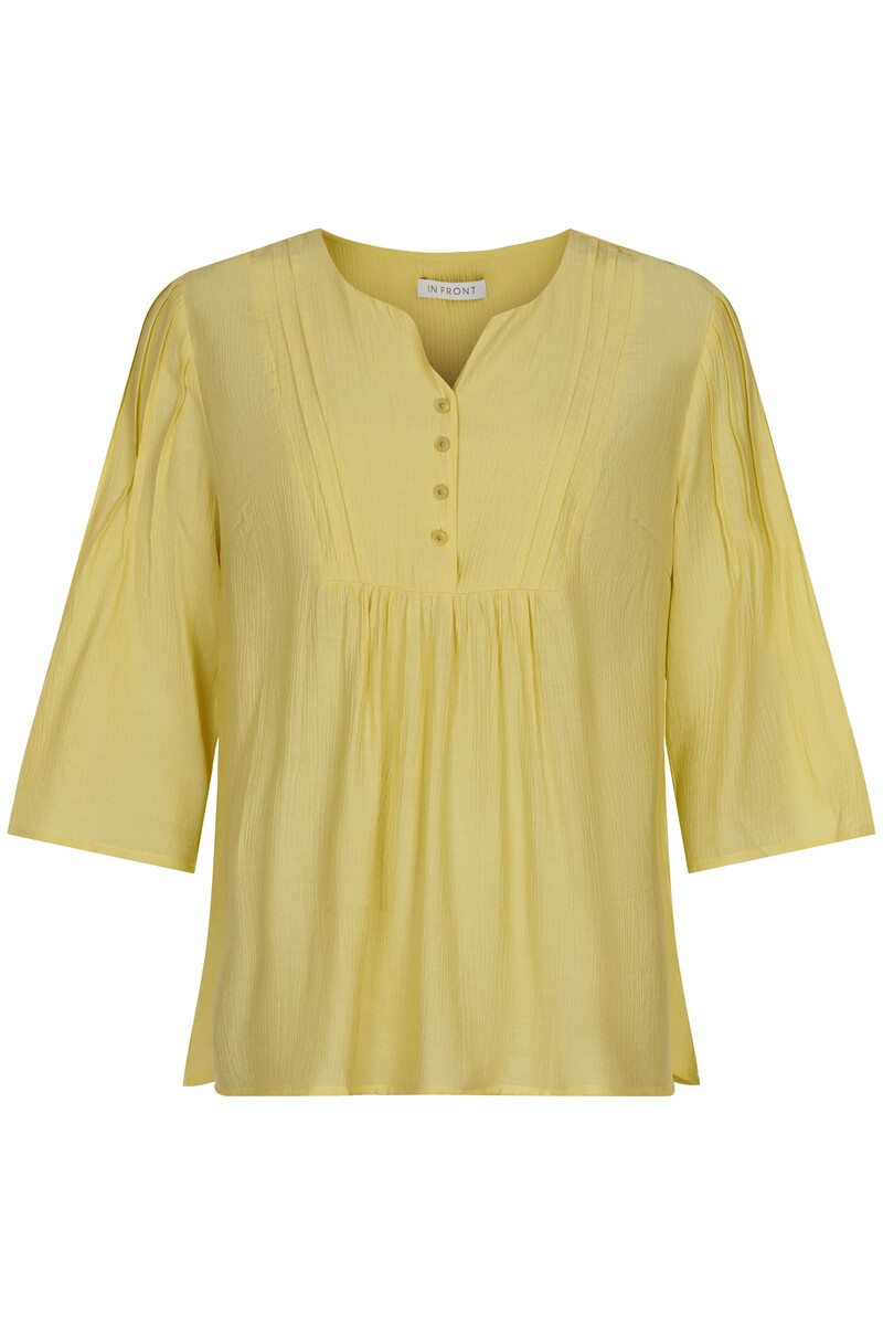 IN FRONT MEJSE BLOUSE 14928 711 (Light Yellow 711, M)