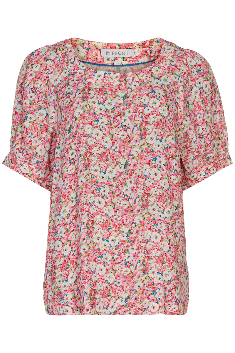 IN FRONT LAURA BLOUSE 14947 221 (Pink 221, S)