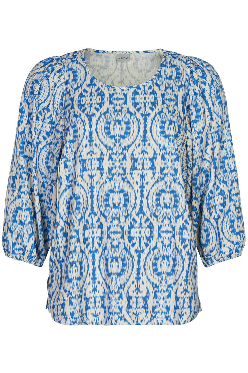 IN FRONT GEORGIE BLOUSE 14961 501 (Blue 501, XXL)