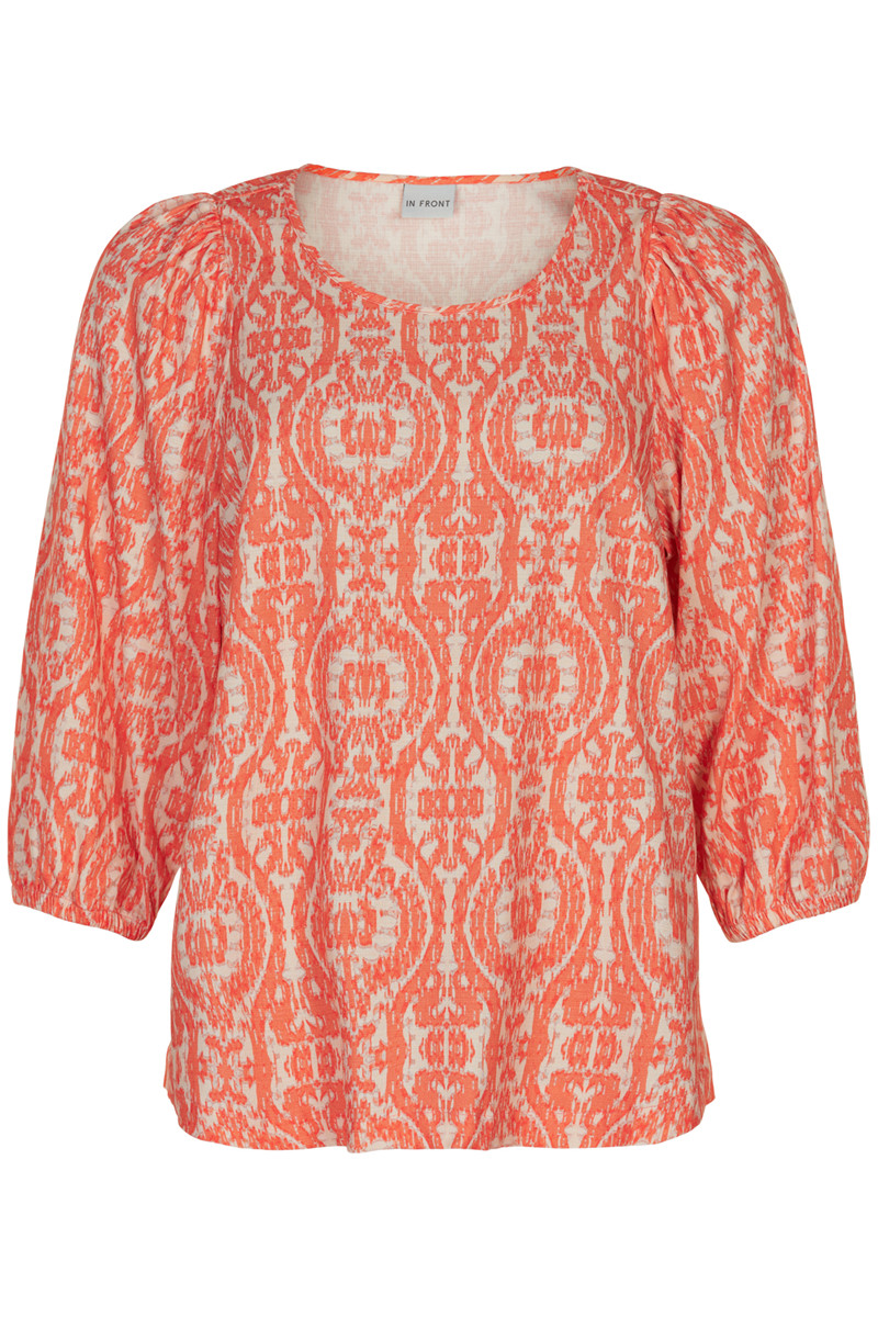 IN FRONT GEORGIE BLOUSE 14961 441 (Orange 441, L)