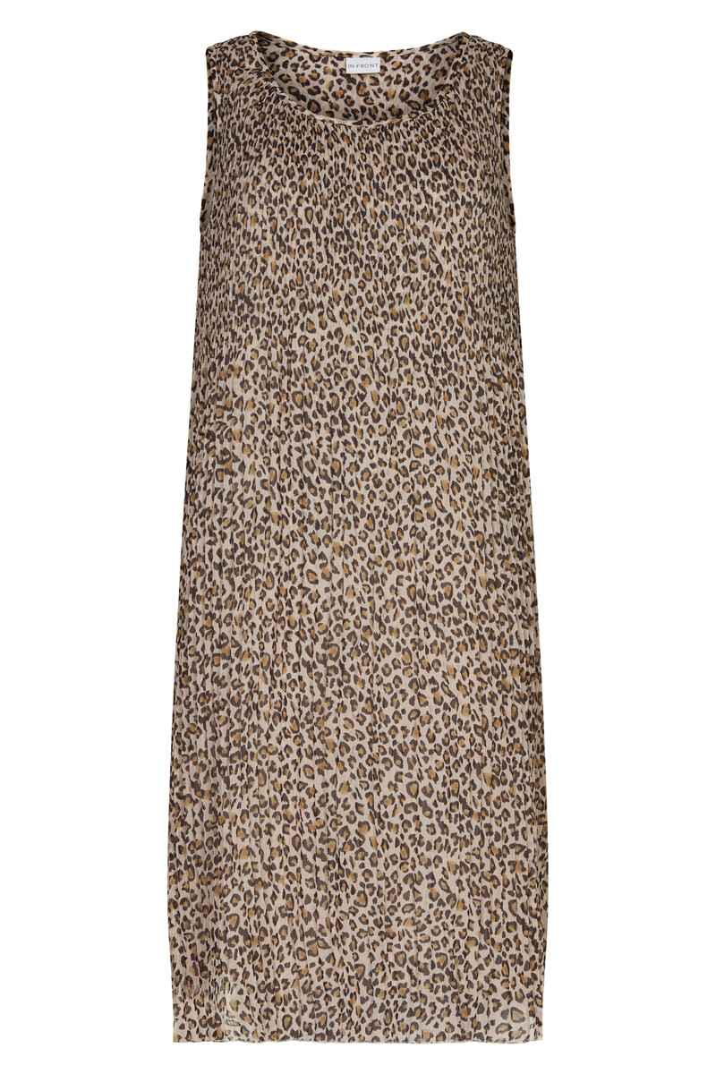IN FRONT LUCA PLISSE DRESS 14990 805 (Coffee 805, XXL)