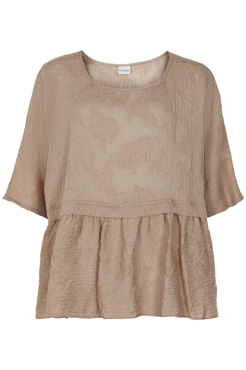 IN FRONT FINE BLOUSE 15088 191 (Sand 191, S/M)
