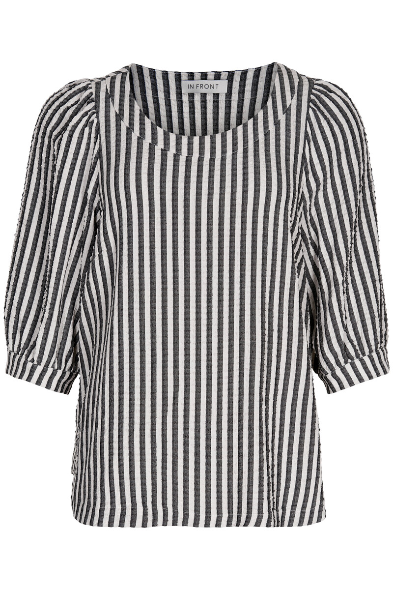 IN FRONT VALLY BLOUSE 15186 999 (Black 999, S)