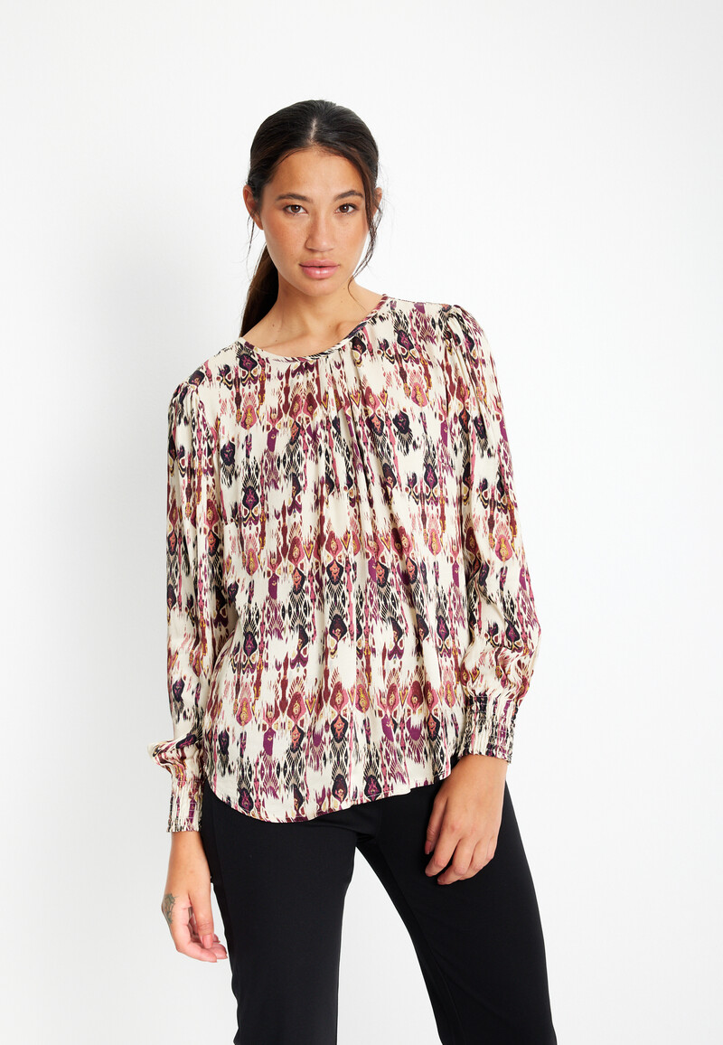 IN FRONT RAMONA BLOUSE 15336 215 (Rose 215, M)