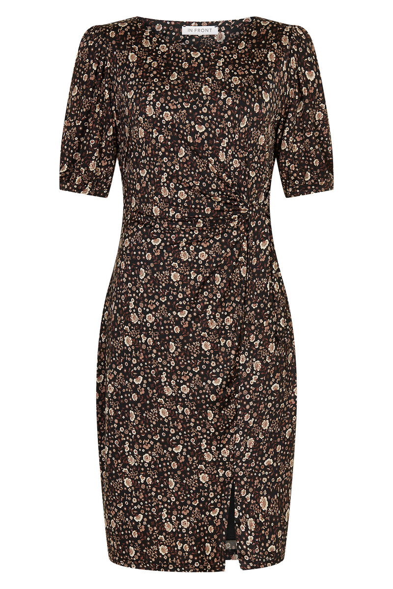 IN FRONT ROSY DRESS 15382 801 (Brown 801, XXL)