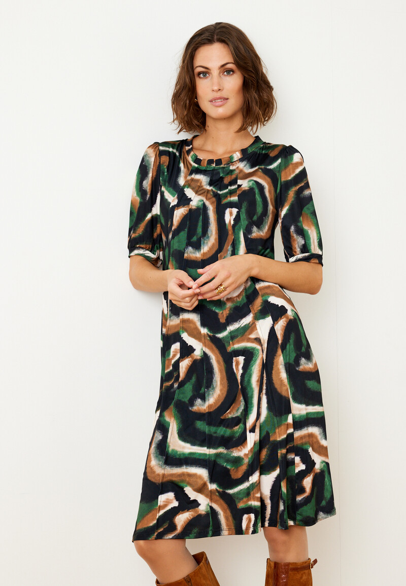 IN FRONT LUZIA DRESS 15455 615 (Green 615, M)