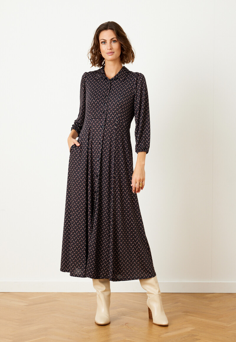 IN FRONT DONNA DRESS 15473 999 (Black 999, M)