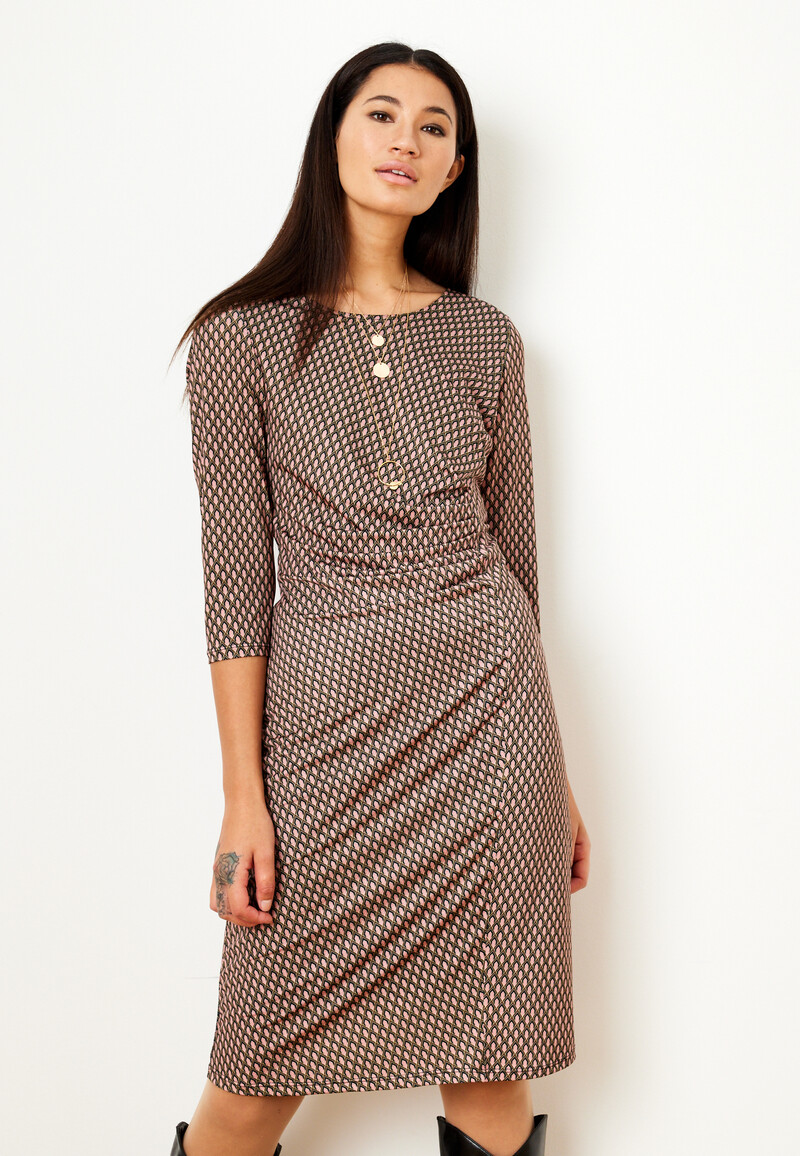 IN FRONT LINDSEY DRESS 15482 215 (Rose 215, XXL)