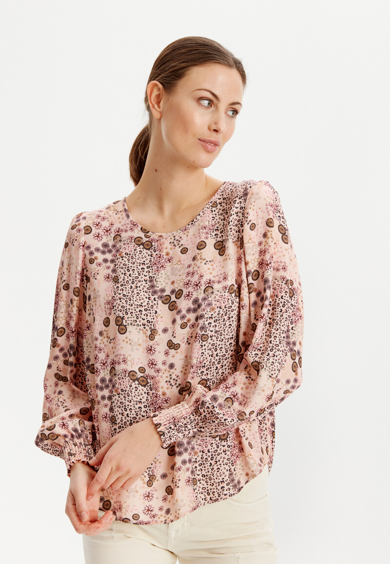 IN FRONT DELFINA BLOUSE 15514 215 (Rose 215, XL)
