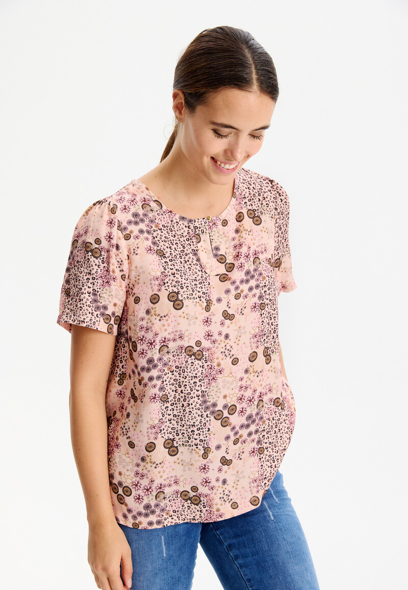 IN FRONT DELFINA BLOUSE 15515 215 (Rose 215, L)