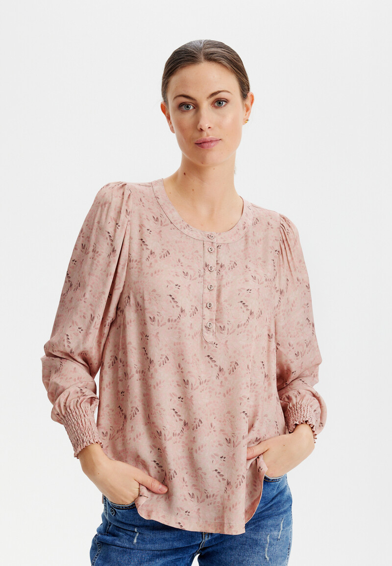 IN FRONT SHYLA BLOUSE 15516 215 (Rose 215, XXL)