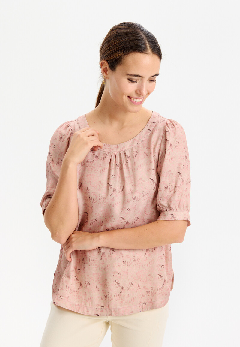 IN FRONT SHYLA BLOUSE 15517 215 (Rose 215, S)
