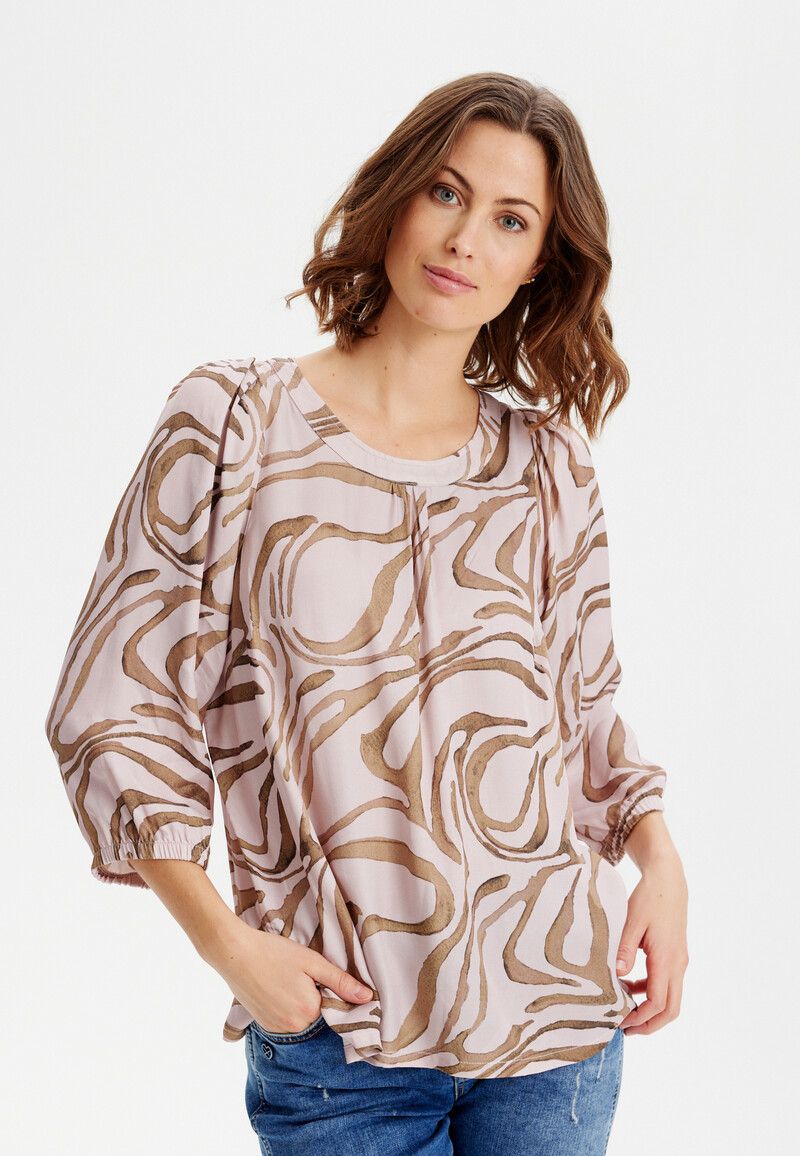 IN FRONT DAHLIA BLOUSE 15518 215 (Rose 215, S)