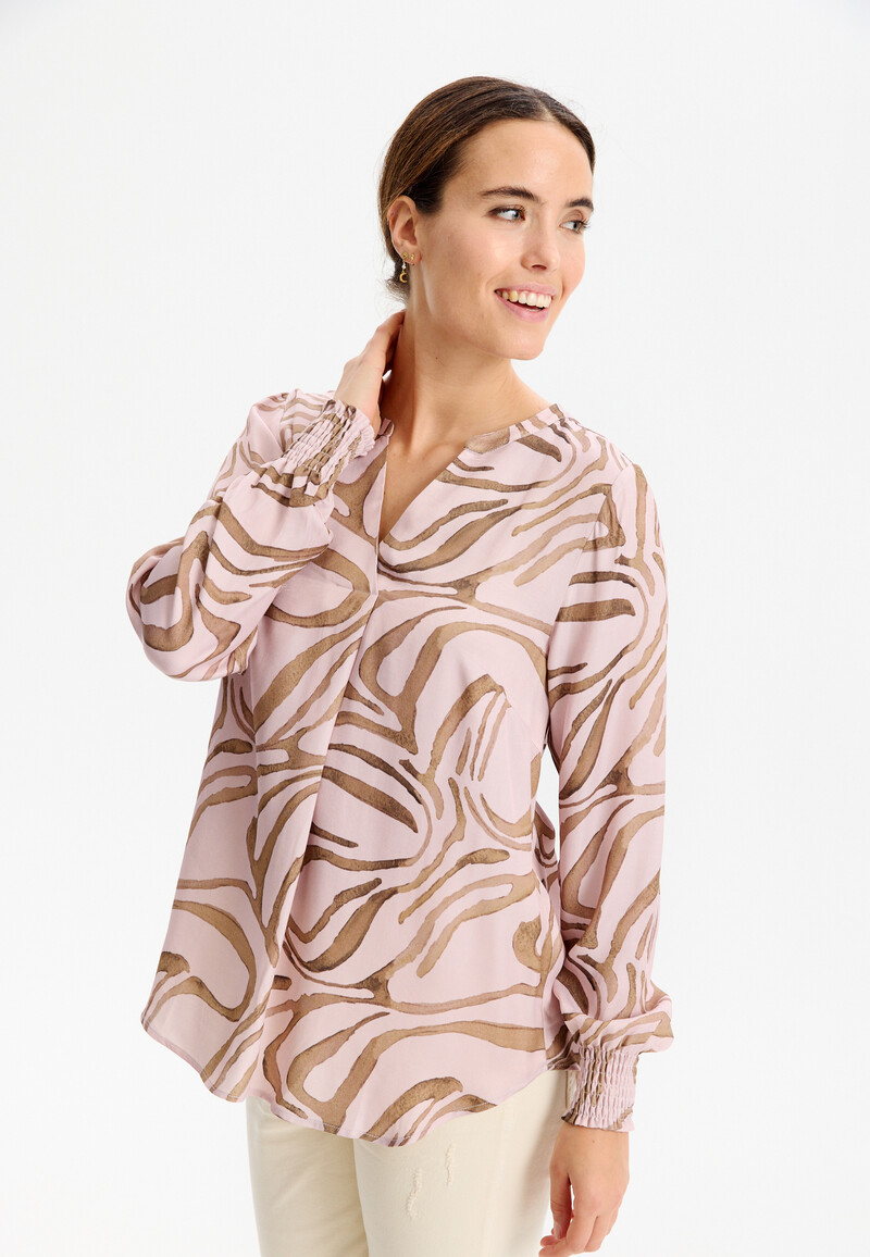 IN FRONT DAHLIA BLOUSE 15519 215 (Rose 215, S)