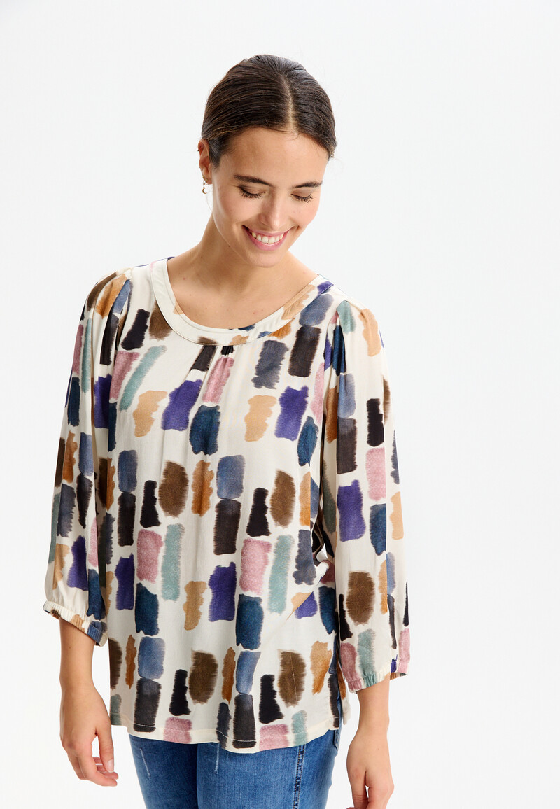 IN FRONT PIPPA MAXI BLOUSE 15524 000 (Multicolour 000, XL)
