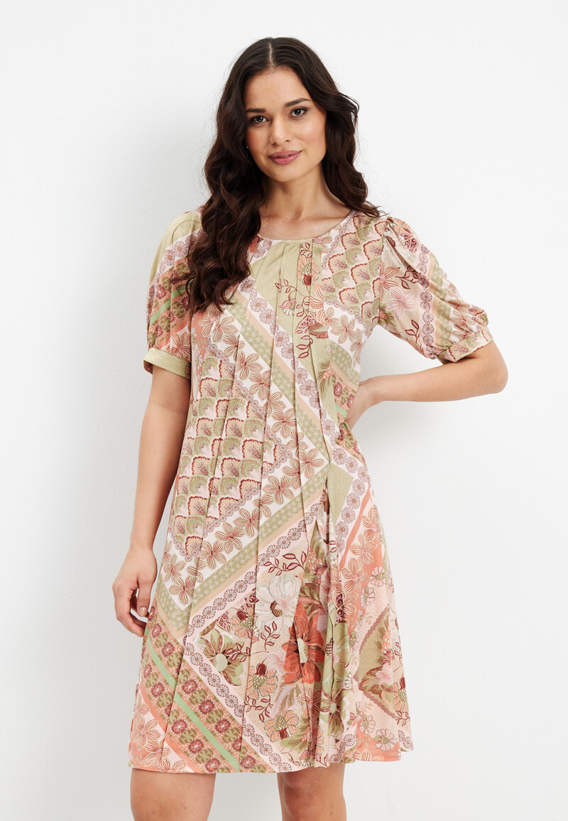 IN FRONT LUCETTE DRESS 15657 615 (Green 615, M)