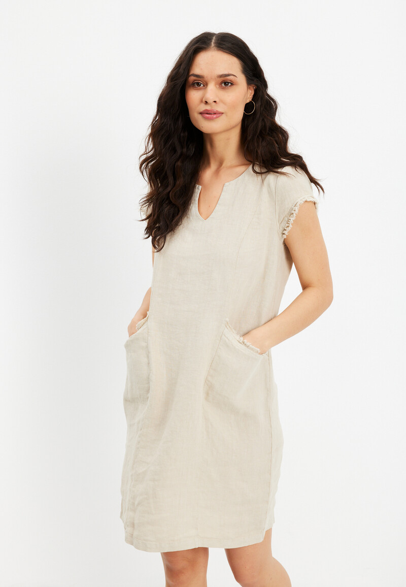 IN FRONT LINO DRESS 15682 190 (Nature 190, XXL)