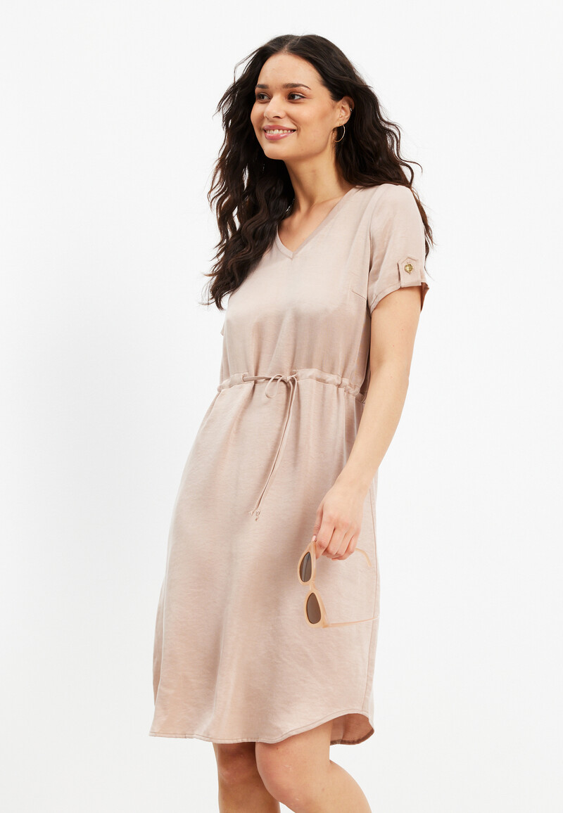 IN FRONT SMILLA DRESS 15725 815 (Cafe Latte 815, XL)