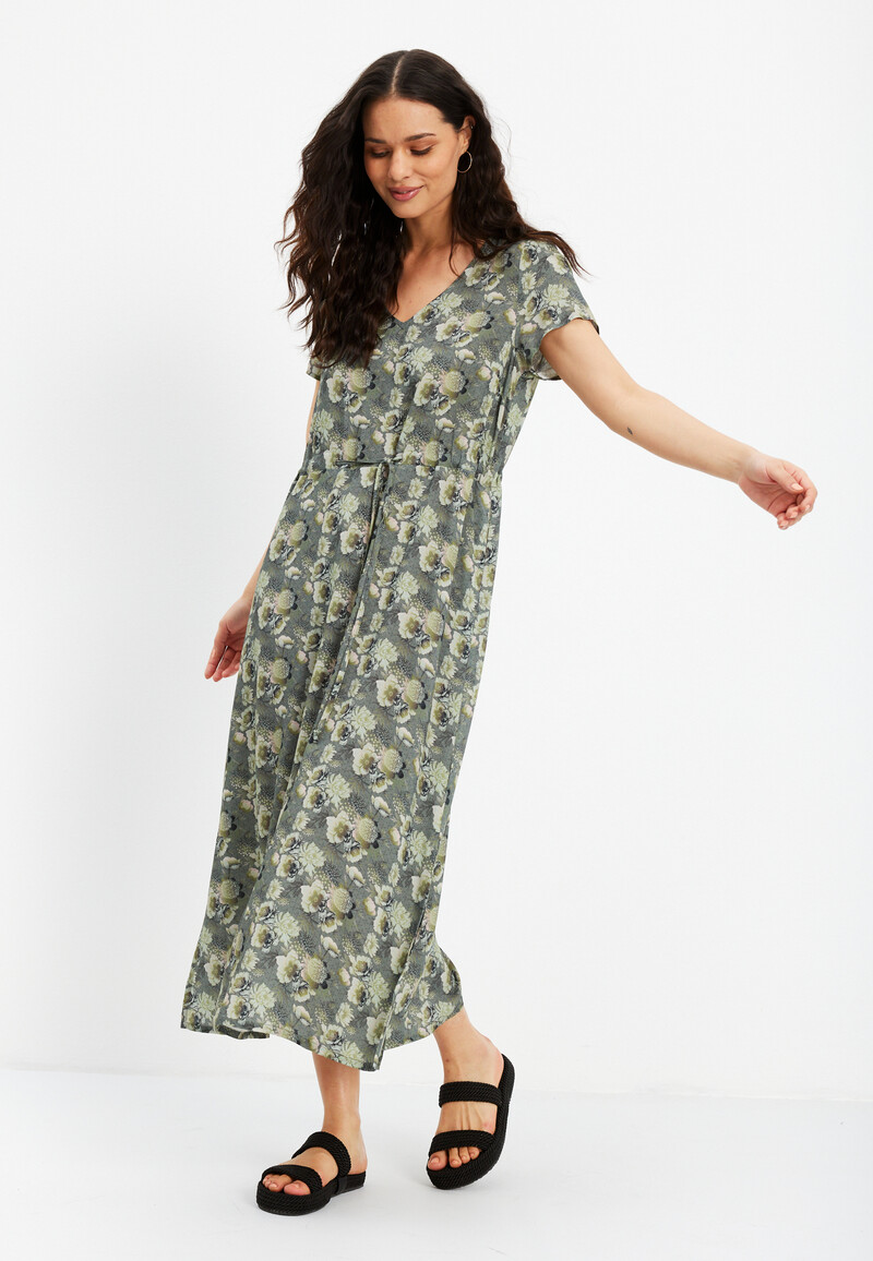 IN FRONT EVIE DRESS 15726 615 (Green 615, M)
