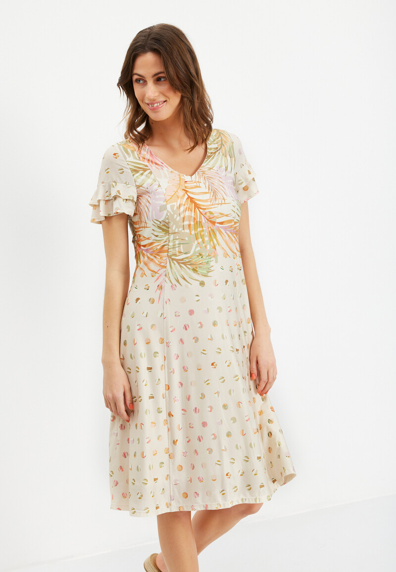 IN FRONT CHERI DRESS 15764 190 (Nature 190, XL)