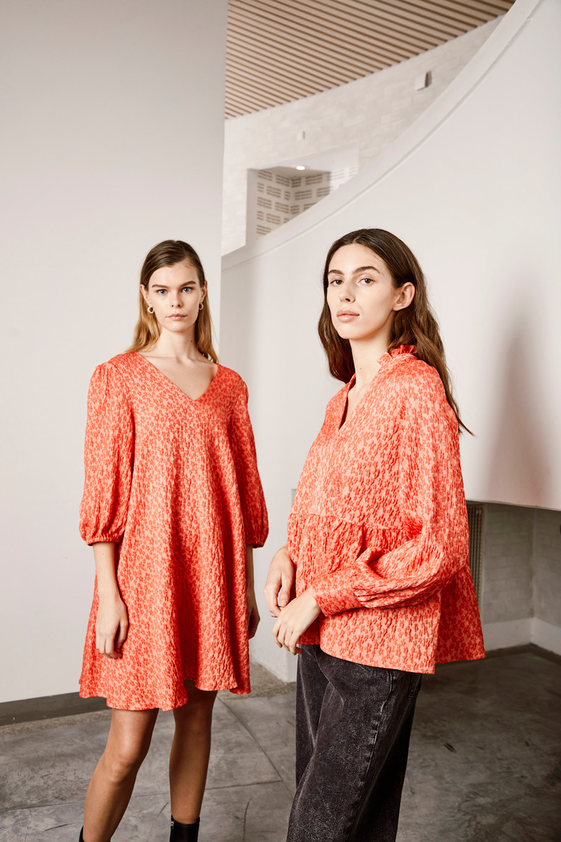 ICHI POPPIES DRESS 20114607 171558 (Grenadine, M)