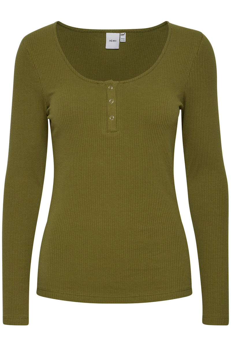 ICHI IHSUPER LS BLOUSE 20114881 180430 (Avocado, S)