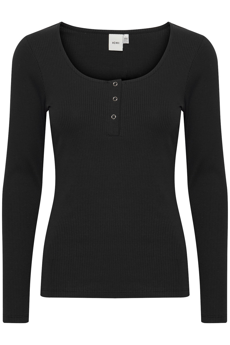 ICHI IHSUPER LS BLOUSE 20114881 194008 (Black, S)