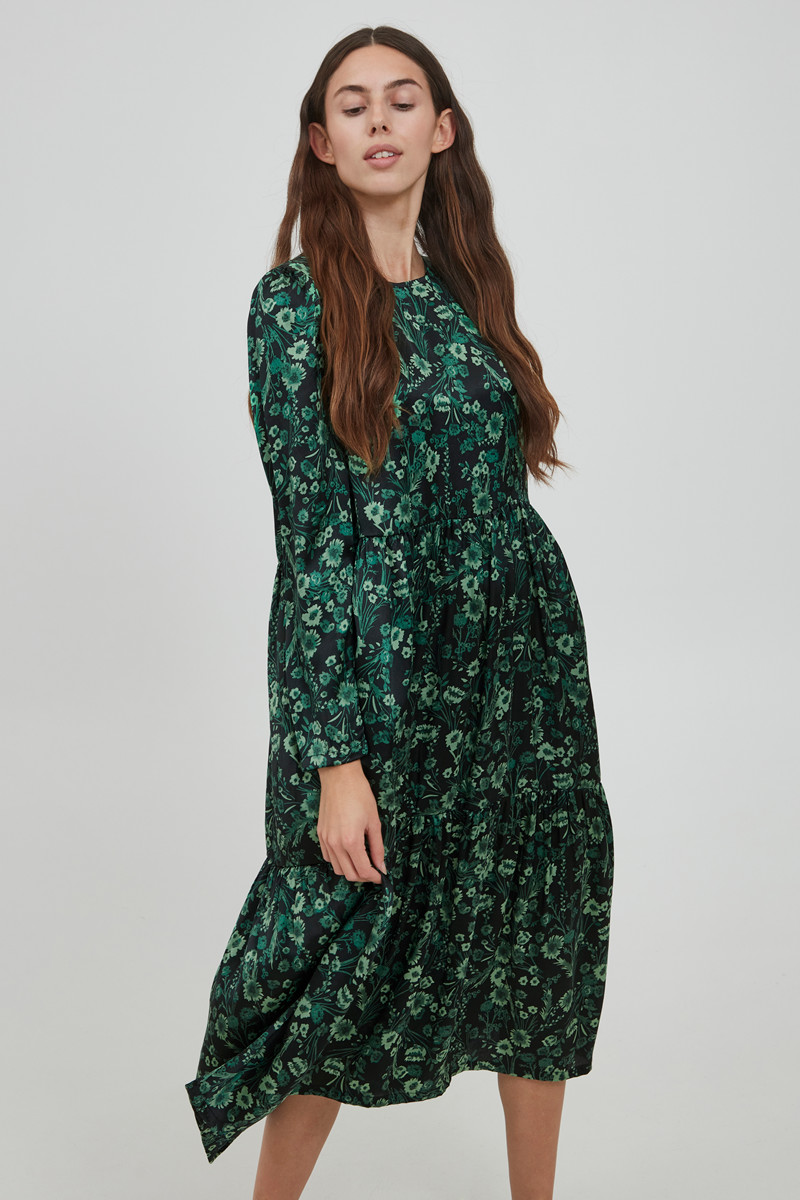 ICHI IHROVER DRESS 20115386 194008 (Black, 42)