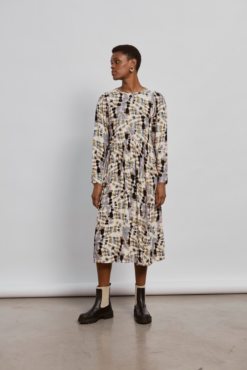 ICHI IHDELUNA DRESS 20115645 MULTI (Multicolor, 36)