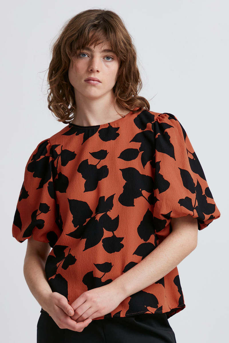 ICHI IHCAVOLA BLOUSE 20115686 171449 (Pureed Pumpkin, 40)