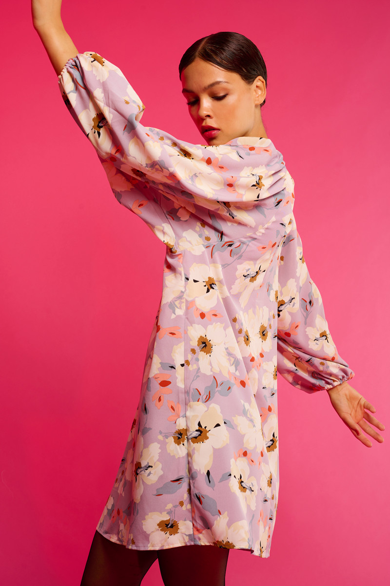ICHI IXSISE DRESS 20116966 163812 (Heirloom Lilac, 40)