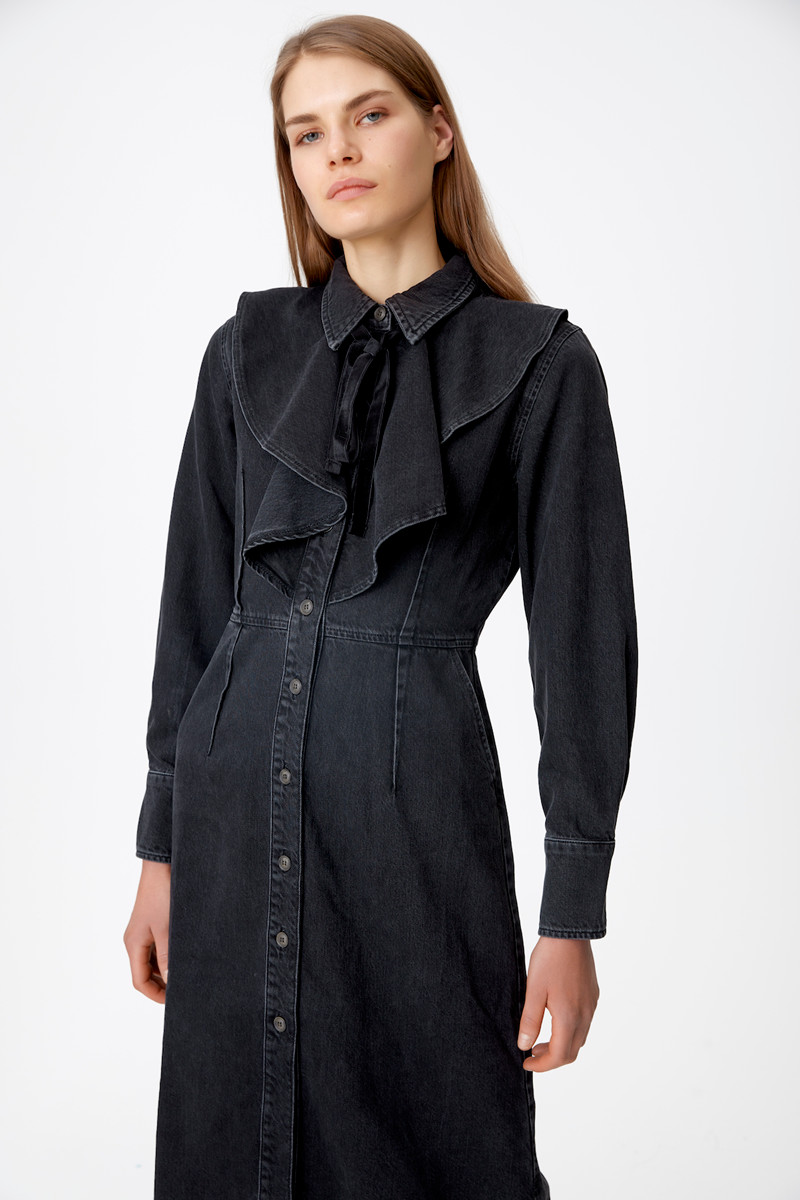 GESTUZ ARDENEGZ MIDI DRESS 10905712 102120 (Dusty Black, 36)