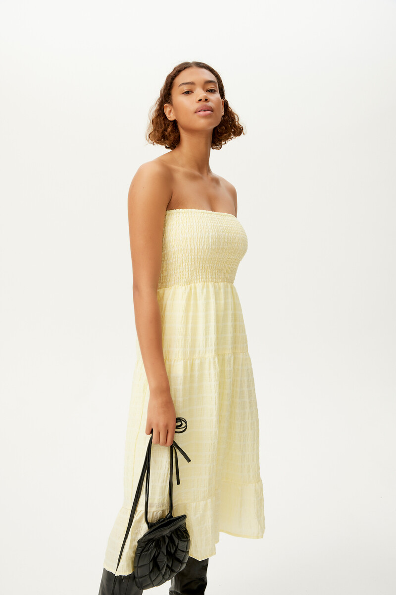 GESTUZ MARGARETGZ DRESS 10906218 110616 (Pastel Yellow, 40)