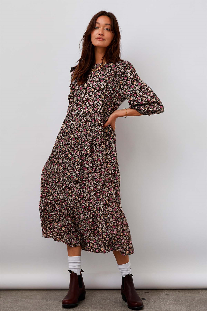 LOLLYS LAUNDRY CANA DRESS 21477 3007 74 (Flower Print, S)