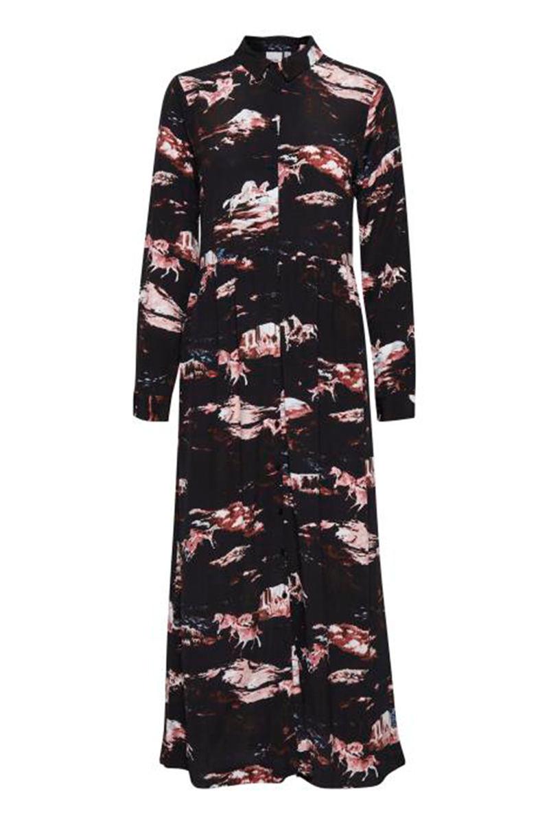 ICHI IHALAMISA DRESS 20113435 194008 (Black, 36)
