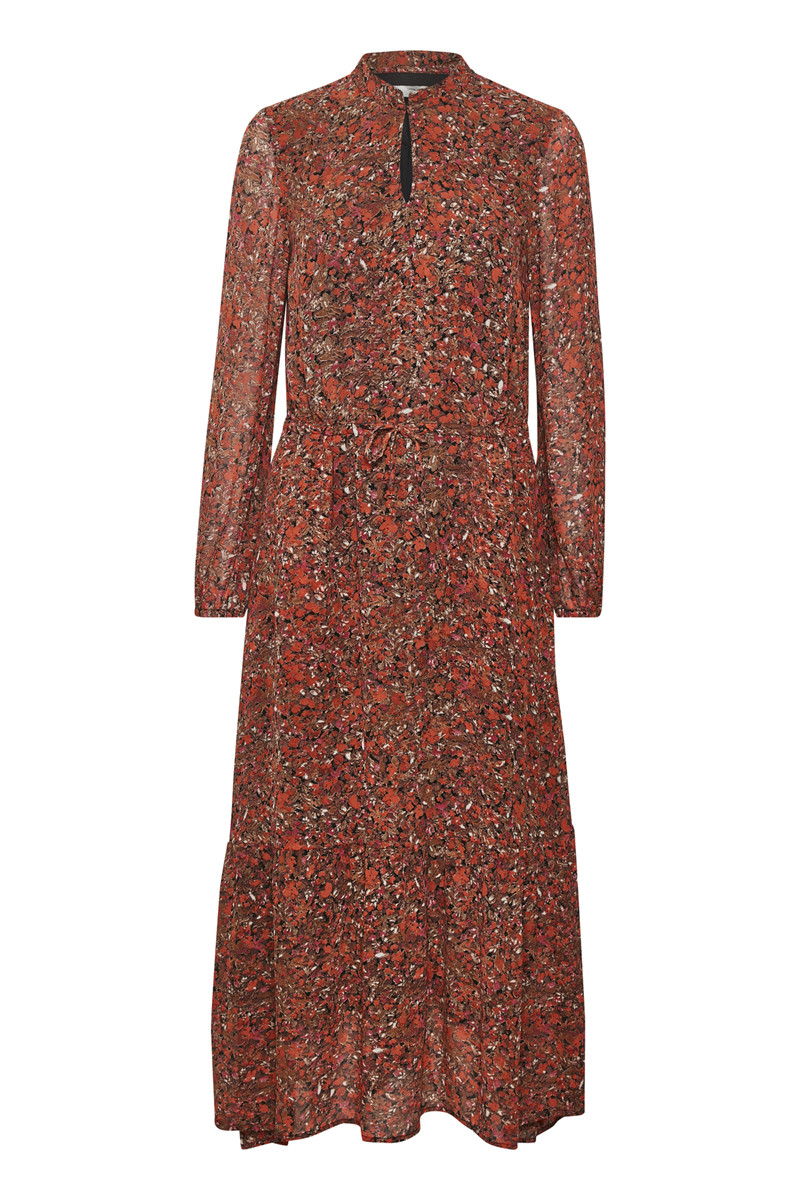 INWEAR PICAIW LONG DRESS 30105892 300293 (Orange Small Flower, 42)