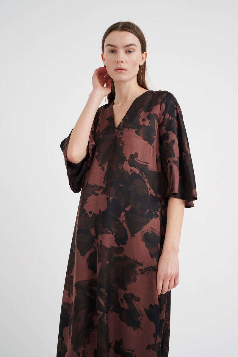 INWEA RIDALIW YEN DRESS 30107674 301407 (Coffee Brown Structure Wa, 40)