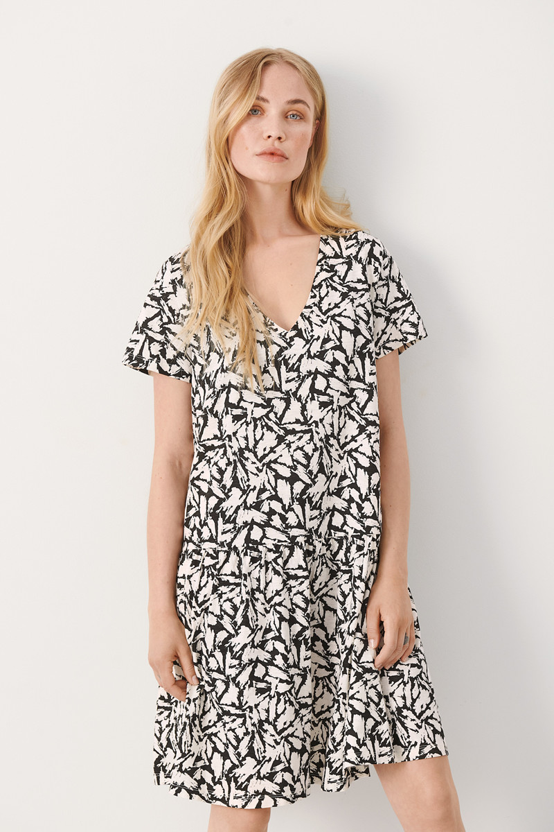 PART TWO JODINA DRESS 30306172 300875 (Black Scratch Print, XL)