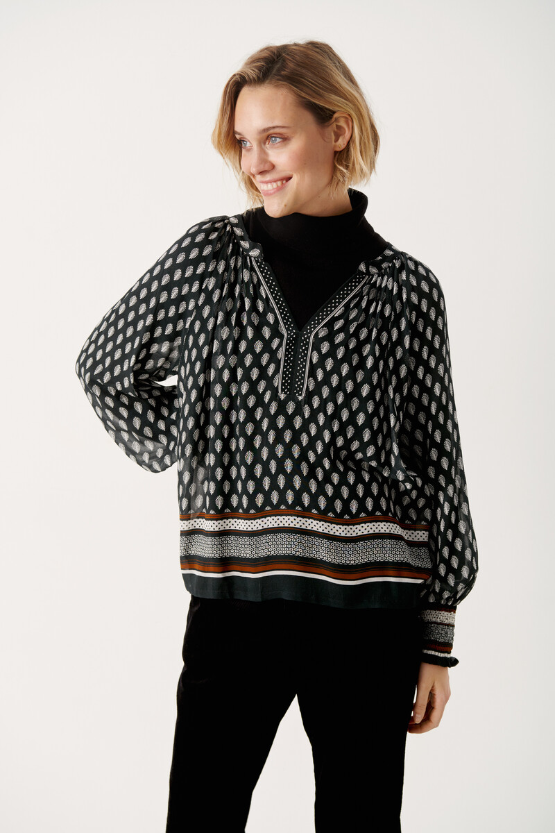 PART TWO KETTAPW BLOUSE 30306224 301522 (Black Border Print, 34)