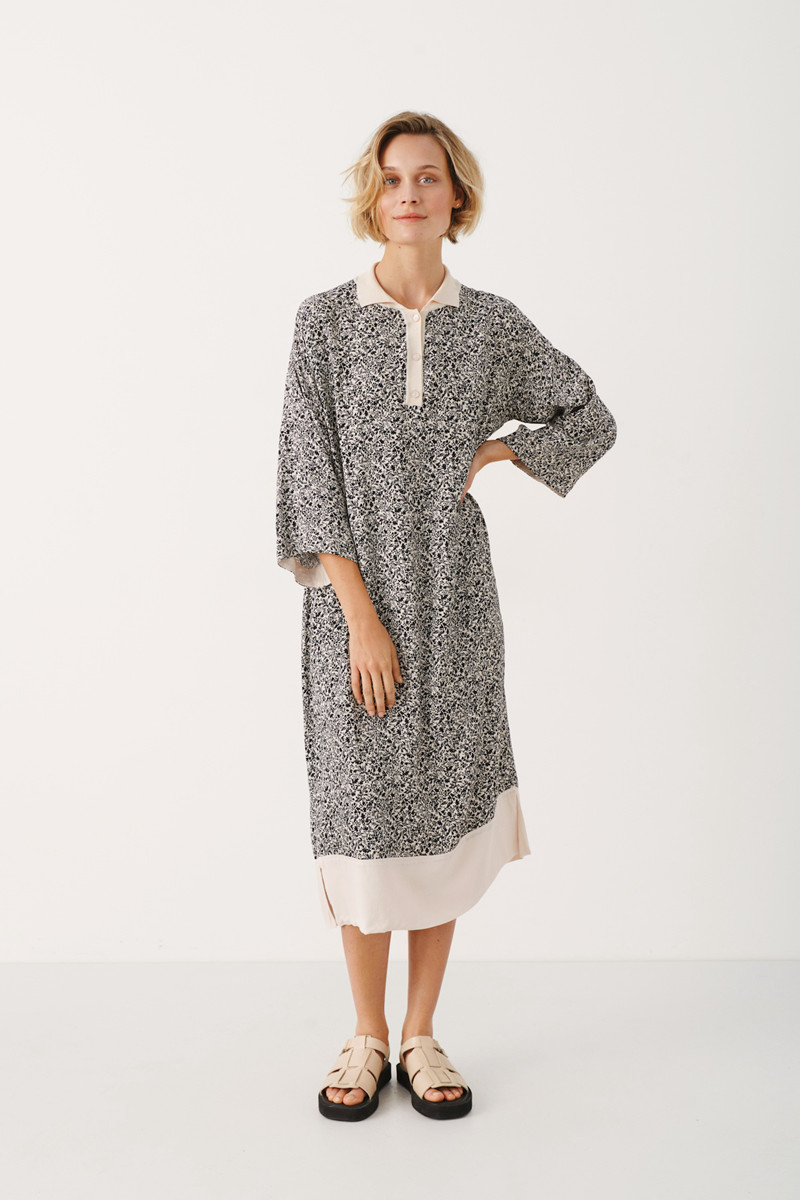 PART TWO NADIMAPW DRESS 30306674 301190 (Black Mini Print, 36)