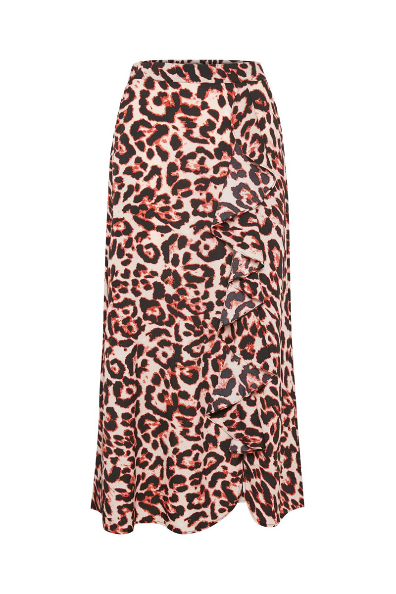 SOAKED IN LUXURY SL LANYS MAXI NEDERDEL 30404253 (Leo Print 49004, S)